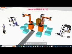 صناعة الروبوتات الصناعية حوالي 665 كجم البصمة 850mm X 950mm للتطبيقات التقنية